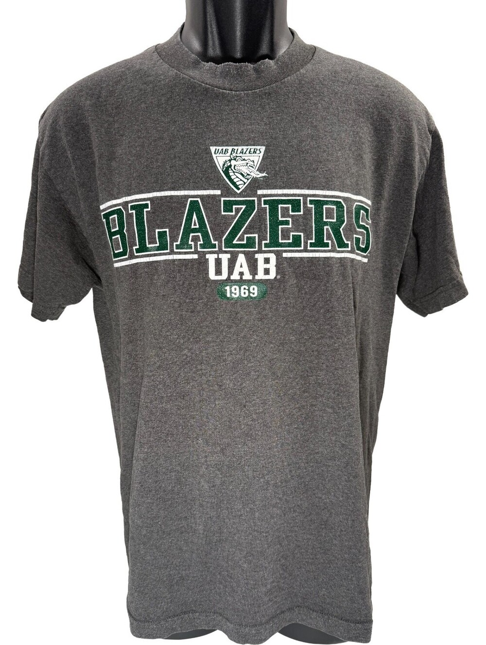 Vintage Y2K UAB Blazers T-Shirt TCX Apparel The Cotton Exchange Medium Gray Tee